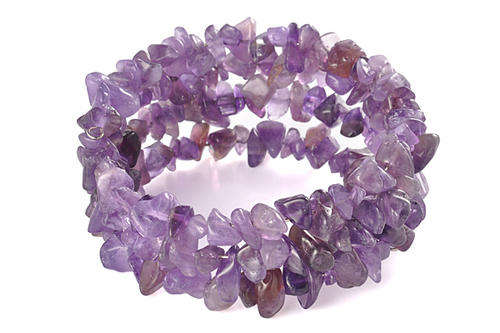 AMETHYST Gemstone Memory Bracelet
