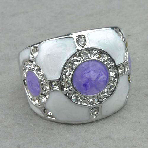 18K Gold Plated Cocktail Ring with Swarovski Crystals