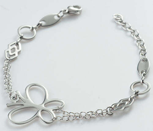 *R380* !!!EXCEPTIONAL QUALITY!!! 304 Stainless Steel Butterfly Bracelet