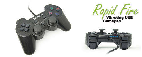 Rapid Fire Vibrating USB PC Gamepad/ Controller