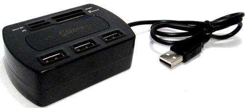 USB Hub + Card Reader Combo