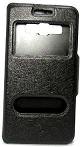 Samsung Galaxy A3 Flip Case (Black)  + FREE Screenguard