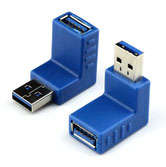USB3.0  Male to Female 90 Degree Adapter