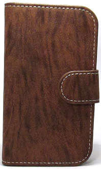 Samsung Galaxy S6 Edge Leather Flip Case (Brown)