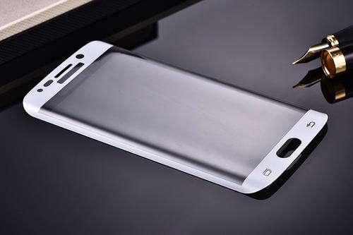 Samsung Galaxy S6 Edge CURVED Tempered Glass Screen Protector (White)