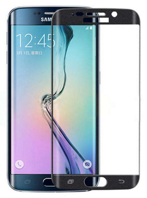 Samsung Galaxy S6 Edge CURVED Tempered Glass Screen Protector (Black)