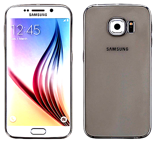 Samsung Galaxy S6 / SM-G920 TPU Case (Clear Grey) + FREE Screenguard