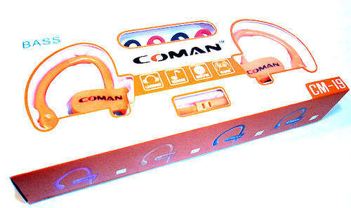 Coman Earhook Earphones (Orange)