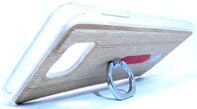 Samsung Galaxy Note 5 TPU Case with Finger Ring Stand (Brown)