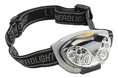 Headlamp : 4 LED + 2 Red LED