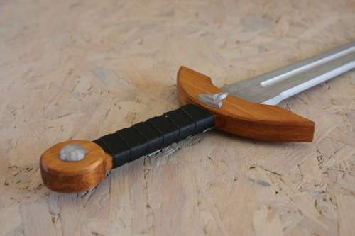 Set of 2 Wooden Medium size Viking Knights Sword Toy for Children/Kids 62 centimetres