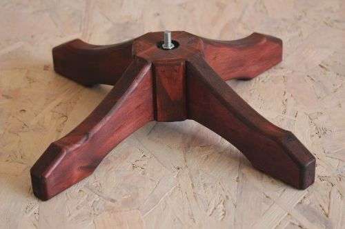 Picnic Table with Spike + Foot-Piece Combo - Outdoor/Indoor - Holds a bottle of wine and two glasses