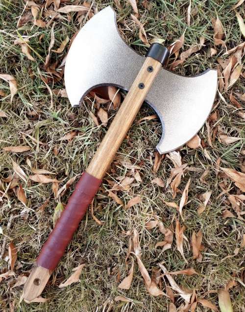 Wooden Double Viking Axe Toy for kids/children