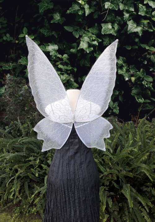 Large Glitter Tulle Fairy Wings for Adults ( elf wings, Pixie wings) for Halloween costume
