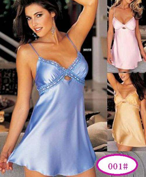 Sexy Lady in Blue Lingerie