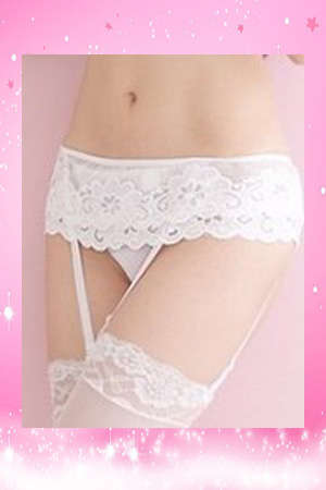 Sexy Lace Suspenders in Black