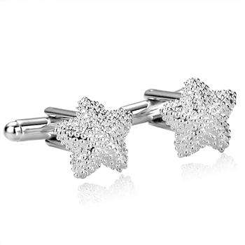 Designer's Silver Star Luxury Cufflinks