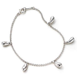 Designer's Silver Teardrop Bracelet *imported