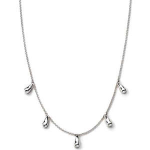 Designer's Silver Tear Drops Pendant with Necklace*imported