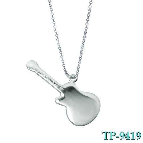 Designer's Silver Guitar Necklace*imported