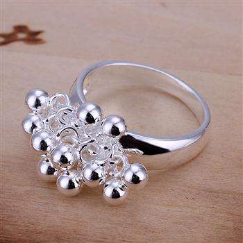 Designer's Small Silver Balls Ring *Imported (Size 9)