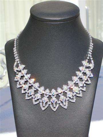 Crystal Diamante Jewellery Set With Matching Earrings
