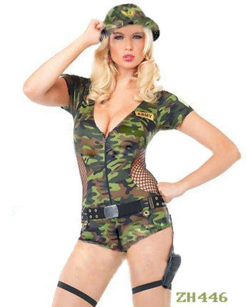 Sexy Army Bodysuit Lingerie