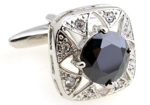 Return of the King Black Crystal Luxury Cufflinks