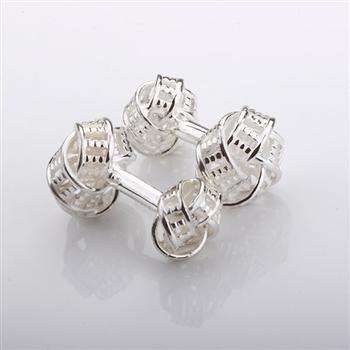 Tiffany's Silver Luxury Button Cufflinks
