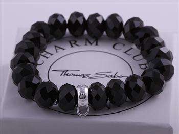 Tomas Sabo Silver and Black Crystal bracelet *imported