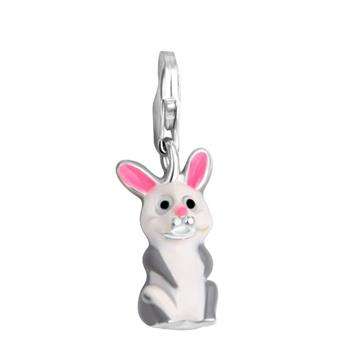 Tomas Silver Easter Bunny Charm*imported