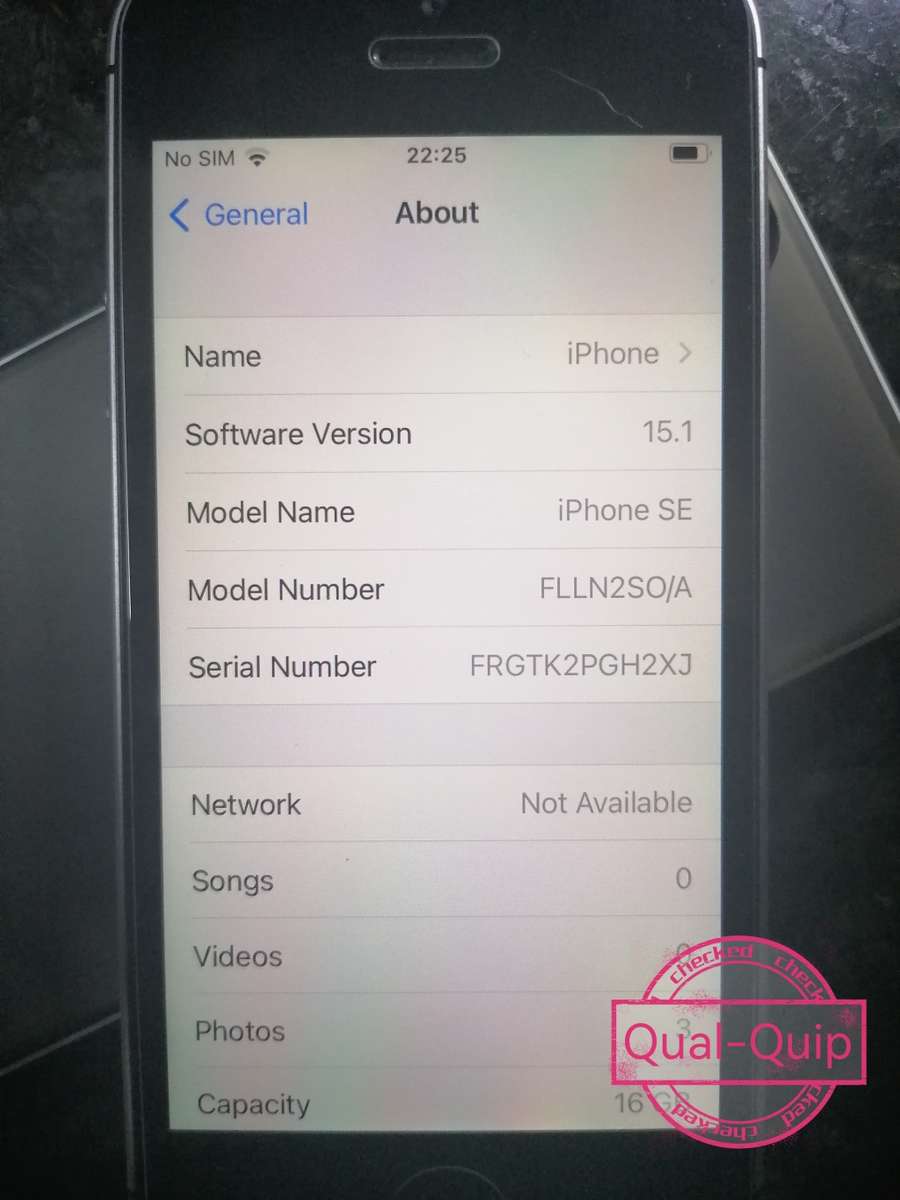 APPLE IPHONE SE | FLLN2SO/A | A1723 | FINGERPRINT ID | SMART PHONE