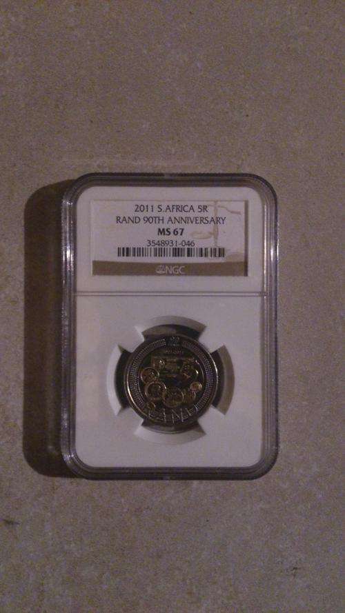 2011 S. Africa R5 SA Reserve Bank 90th Anniversary