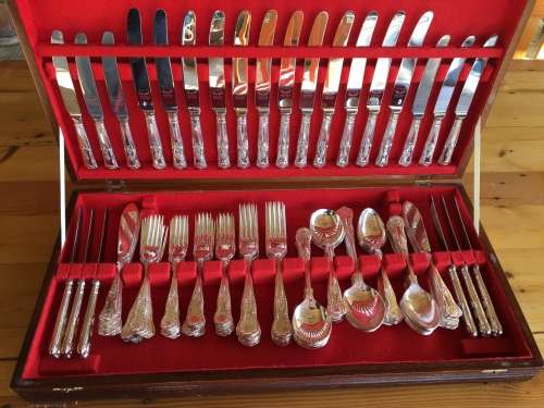 Silver Sheffield England Cutlery Set 100 piece