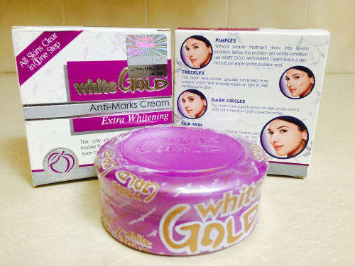 White Gold Cream Anti Marks Extra Whitening - Guaranteed genuine product (Beware of fakes!)