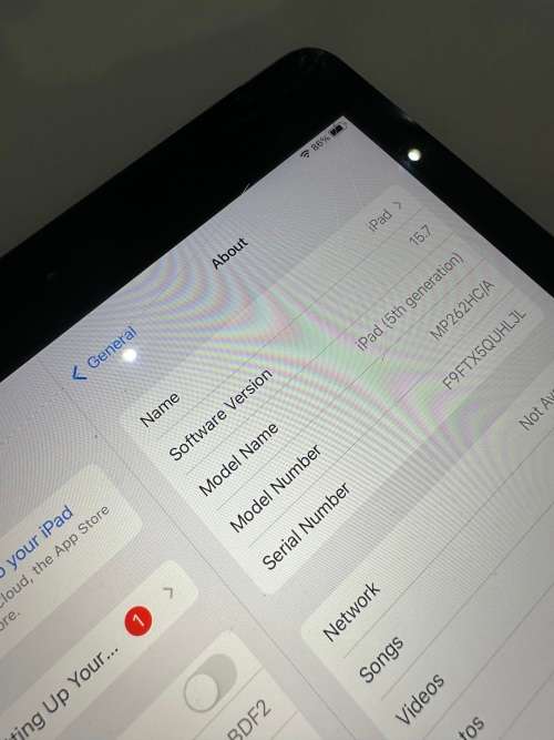 iPad 5th generation 128gb