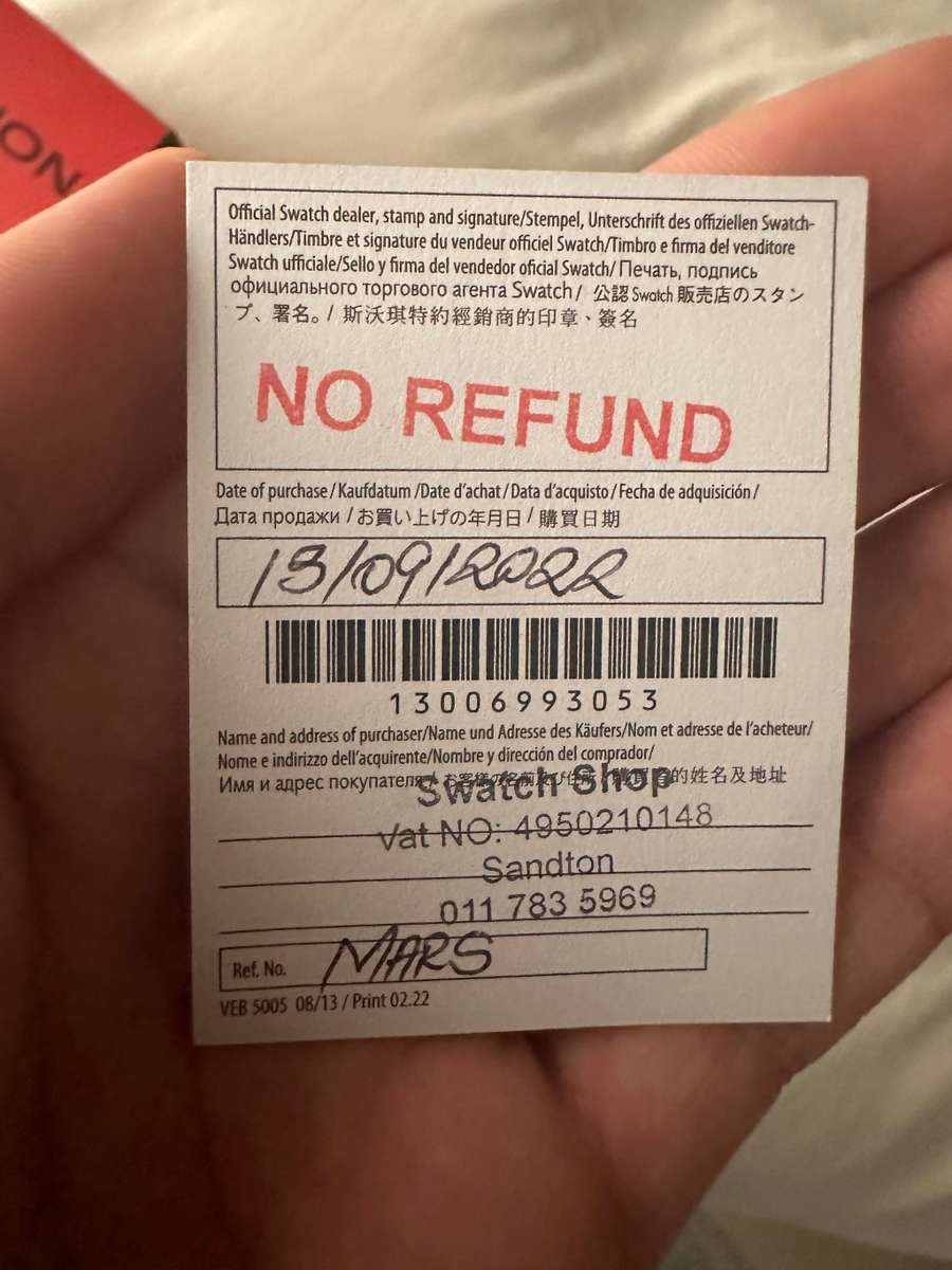 Omega x swatch mission to mars