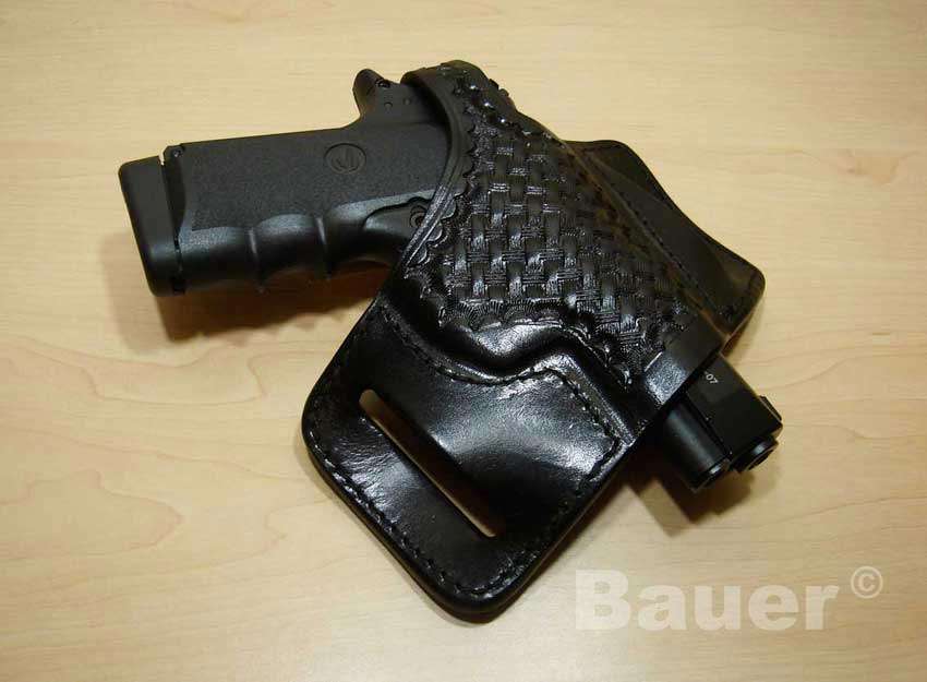 Leather Holster -. Also Fits CO2 Air Guns
