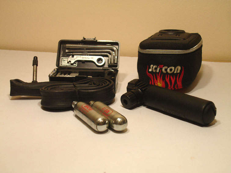 Racing Bike Repair Tool Kit in Saddle Bag