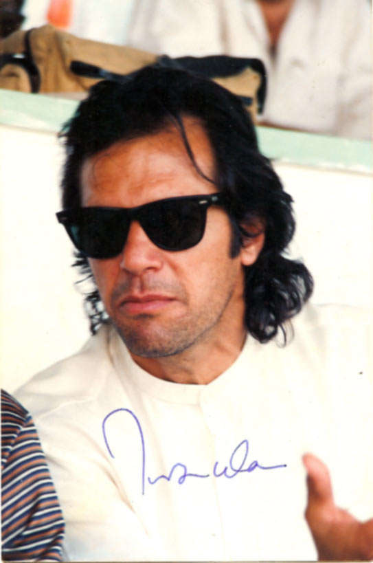 ***IMRAN KHAN*** Pakistan Cricket Legend Turned Politician - Original Signed Colour Photograph