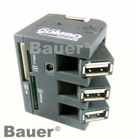 COMBO Card Reader - All in 1 Card Reader with USB Hub