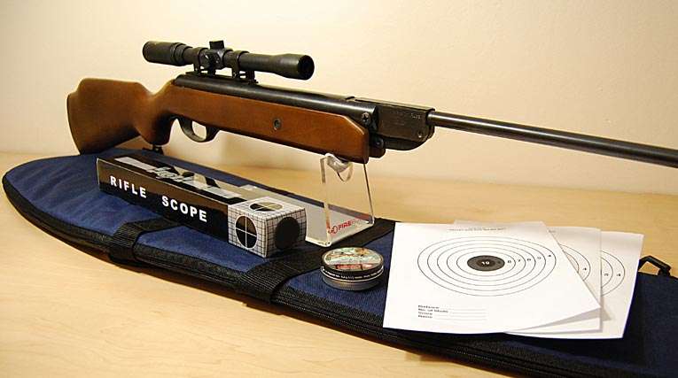 RUSSIAN BAIKAL Air Rifle KIT - Scope, Bag, Pellets, Targets