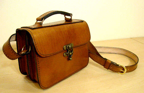 Amy Leather Handbag - 100% Genuine Leather
