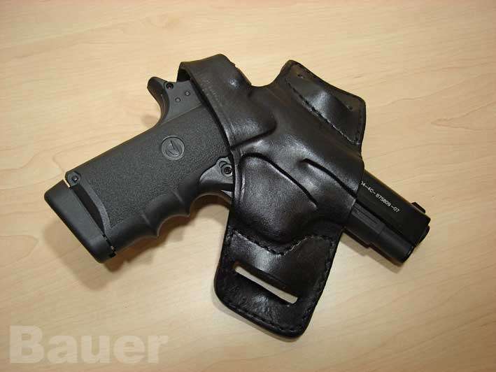 Z88 Leather Bikini Holster - Fits most 9mm Pistols (Black)