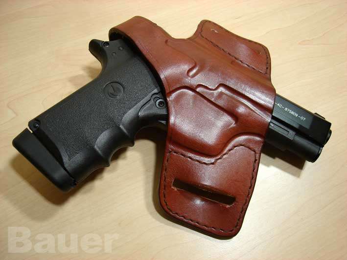 Z88 Leather Bikini Holster - Fits most 9mm Pistols (Brown)