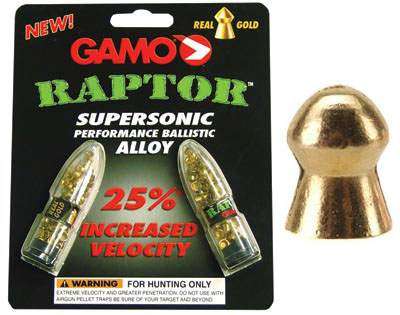 Gamo Raptor.  High Velocity Air Rifle Pellets.