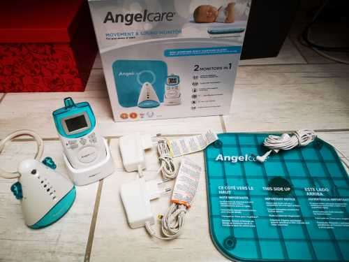 Angelcare Movement And Sound Monitor, Aqua/White