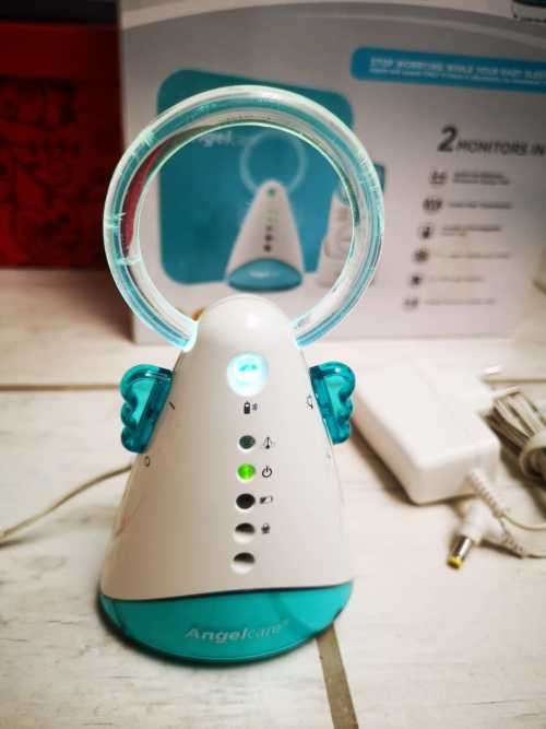 Angelcare Movement And Sound Monitor, Aqua/White