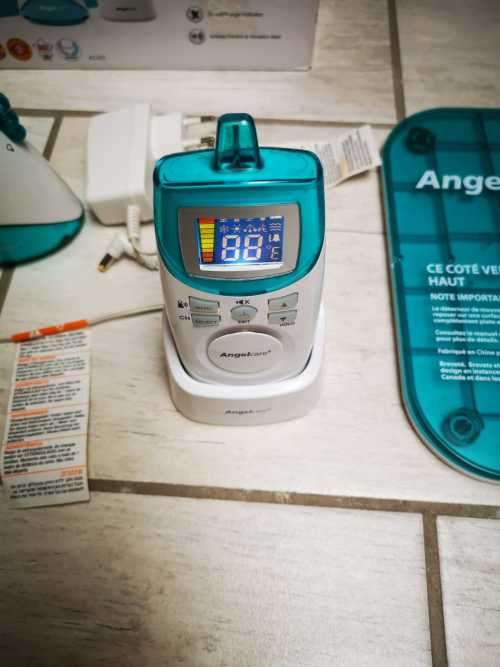 Angelcare Movement And Sound Monitor, Aqua/White