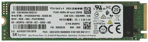 Sk hynix ssd M.2 256GB